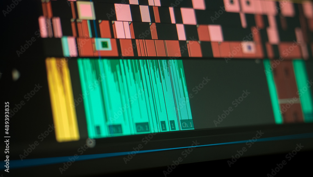 video editting timeline