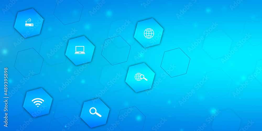 Naklejka premium Digital Abstract technology background,2d illustration