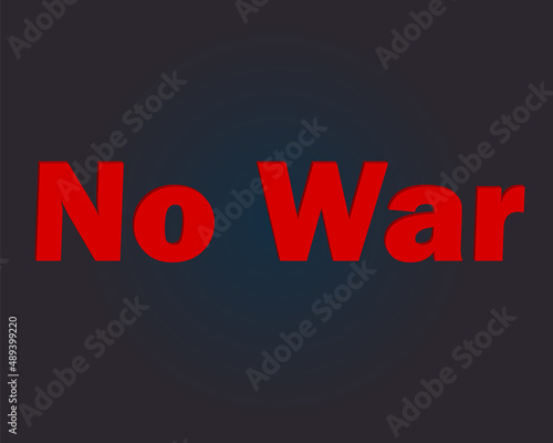 No War. Social Media Design, Vector illustration