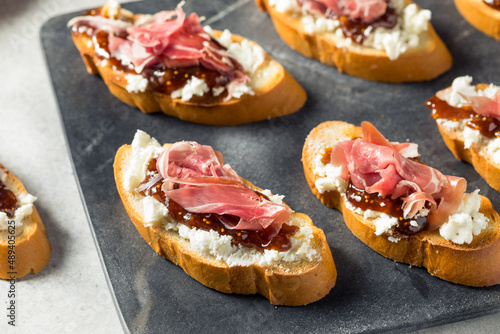 Homemade Prosciutto Goat Cheese Toast