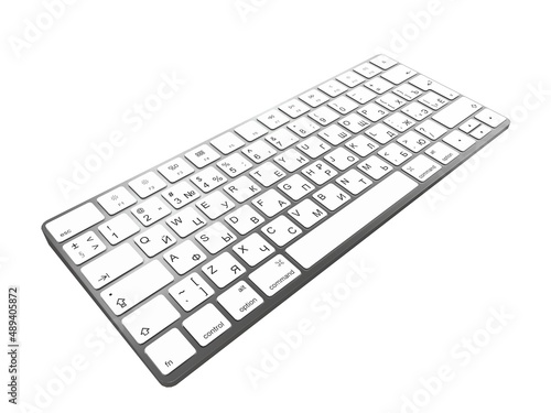 Keyboard Isolated On White Background 3d Illustration