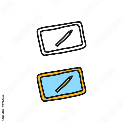 Doodle tablet with stylus.