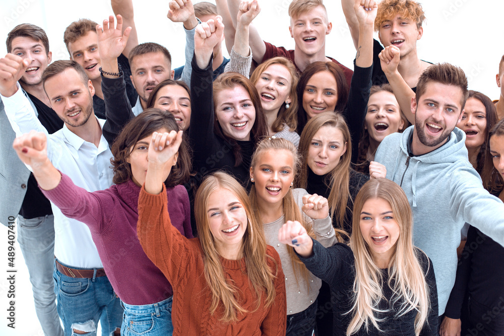group of diverse young people standing together group of diverse young people standing together