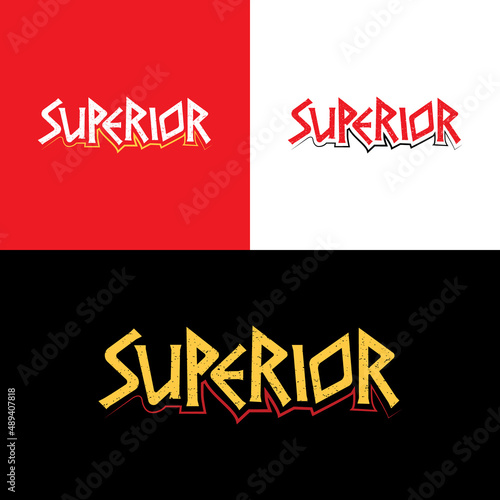 Superior vector logo for various company brands
