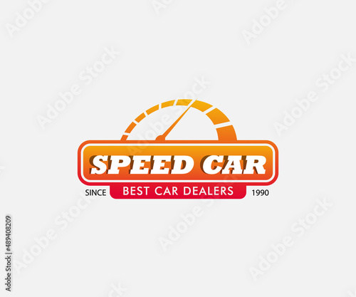 Speed logo design vector. Fast Speedometer logo design template. icon symbol