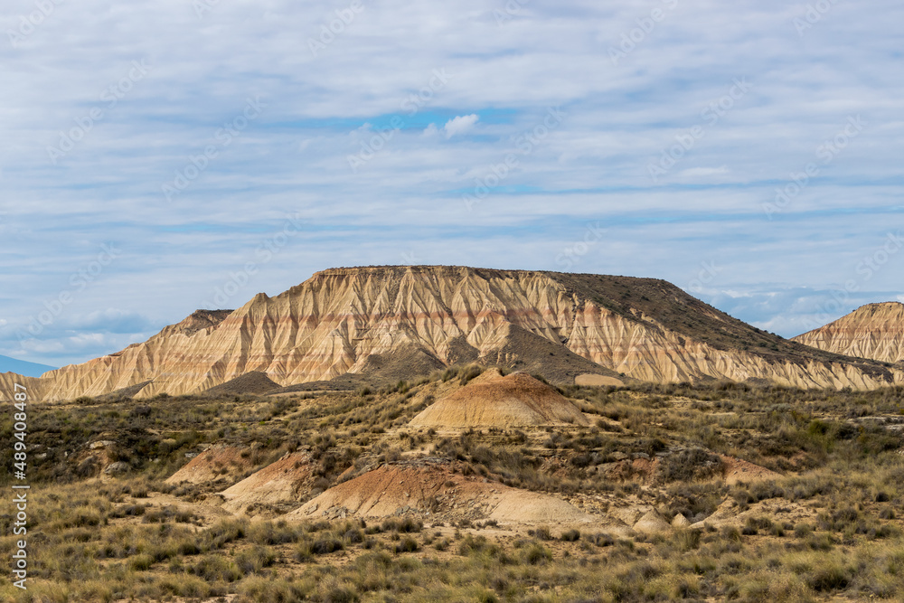 Bardenas Reales National Park located in the north of Spain in Navarra