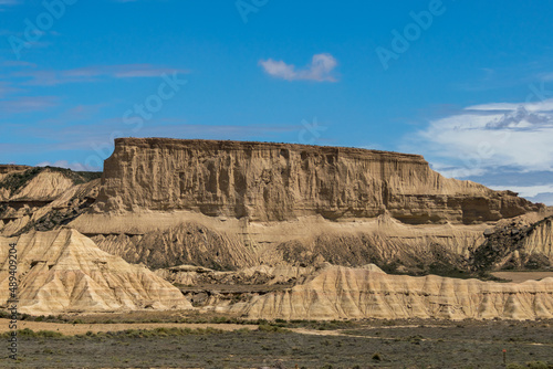 Bardenas Reales National Park located in the north of Spain in Navarra