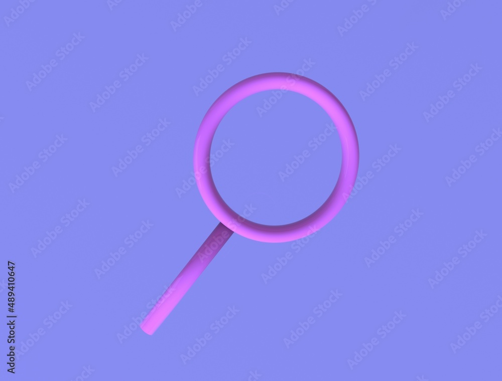 Pink Search magnifying glass 3D Logo 3D render image Illustration Pink Search magnifying glass 3D Logo 3D render image Illustration