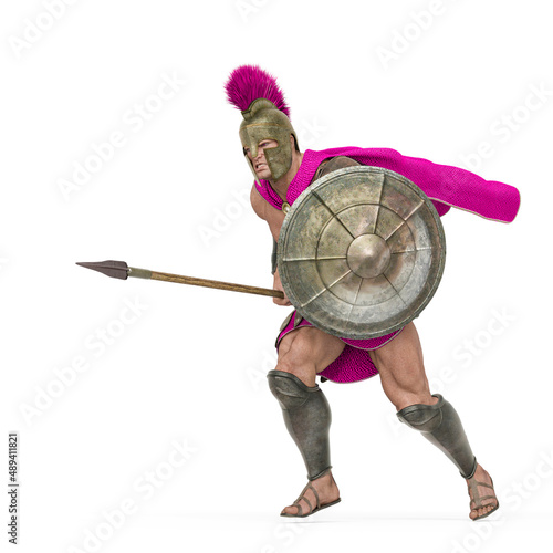 Obraz na płótnie ancient warrior is running for war