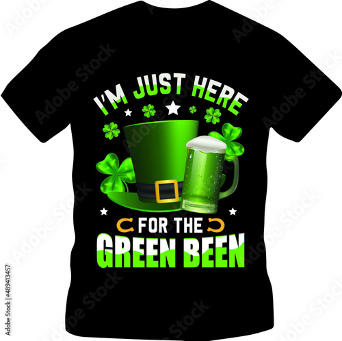 St. Patrick’s Day t-shirt design and print ready template photo