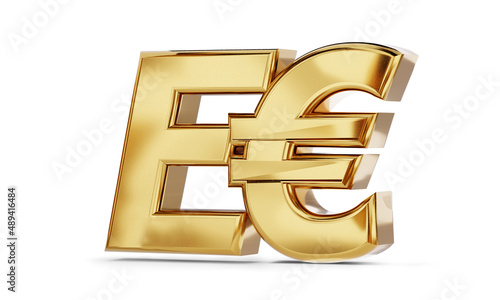 E-Euro golden bold letters ...
