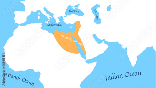 Mamluk Sultanate Map Middle East