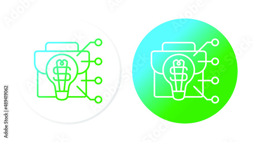 investment ideas. Gradient icons for web design