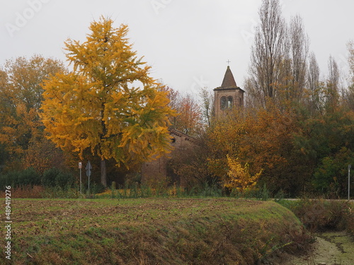 Quadro em tela Northern Italy, San Venanzio Romanesque parish church in the town of Copparo, Ferrara