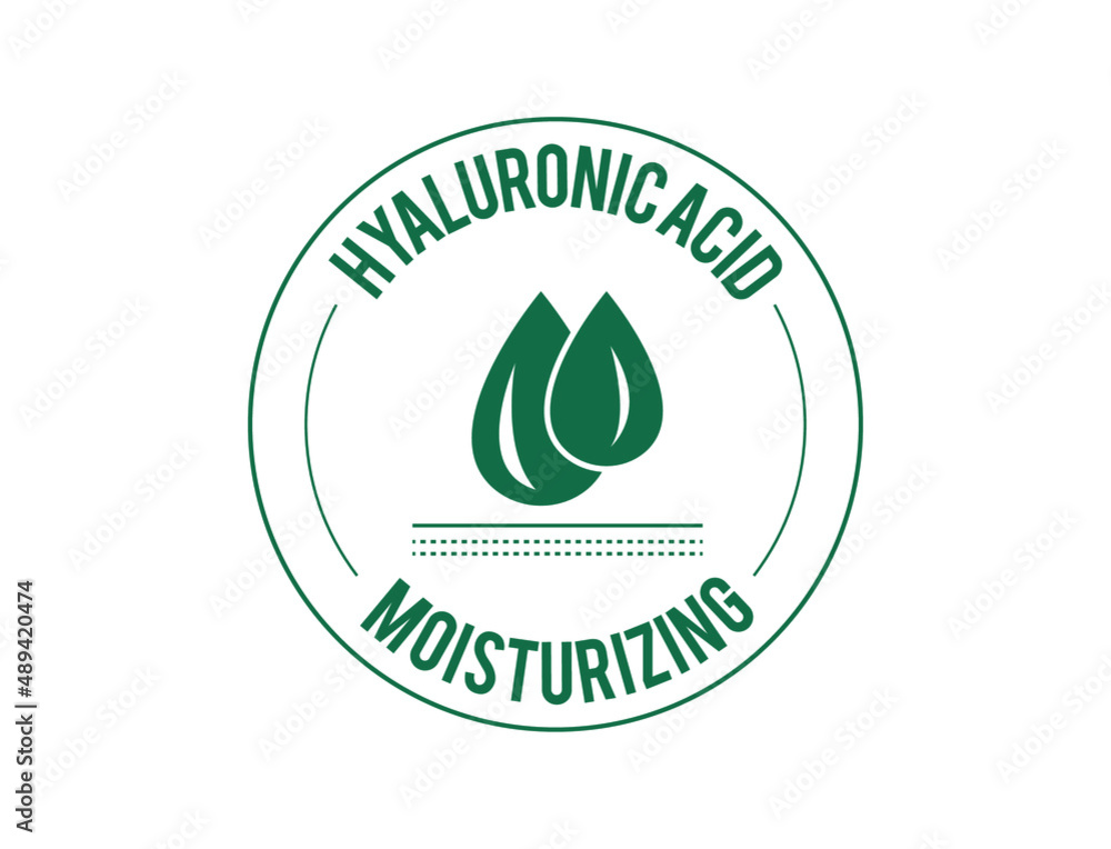 hyaluronic acid moisturizing icon vector illustration hyaluronic acid moisturizing icon vector illustration