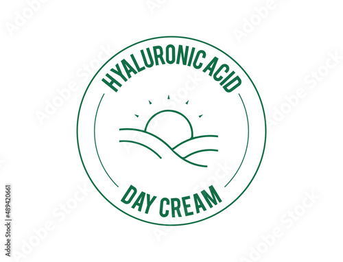 hyaluronic acid day cream icon vector illustration 
