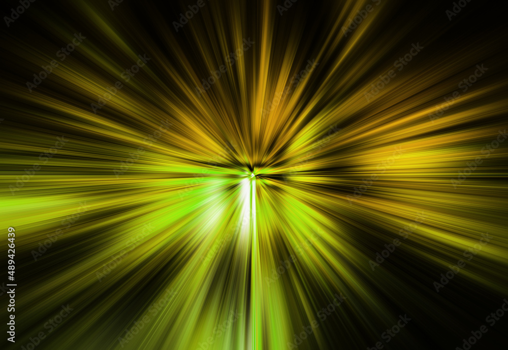 Fond abstrait futuriste en couleurs vert et jaune. Effet explosion. Fond abstrait futuriste en couleurs vert et jaune. Effet explosion.