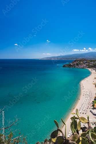 Stalettì, district of Catanzaro, Calabria, Italy, Europe, view of the beach of Caminia in the Gulf of Squillace