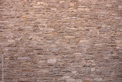 stone wall of the old fortress background texture