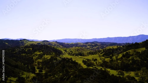 A collection of drone shots revealing incredible natural California landscapes, featuring vast lush views of green rolling hills, oak trees, and beautiful ranch land.