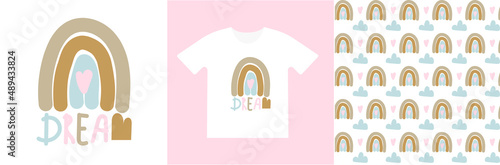 Baby Prints on T-shirts, sweatshirts, wall art. Hand Drawn Nursery Art. Isolated vector illustration