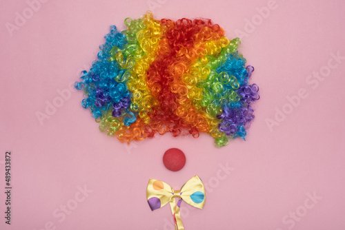 Fotografia, Obraz Funny Party concept clown face formed