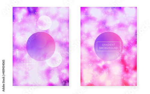 Geometric Design. Modern Presentation. Science Dots. Light Screen. Soft Business Composition. Blue Space Texture. Trendy Flyer. Minimal Fluid. Violet Geometric Design