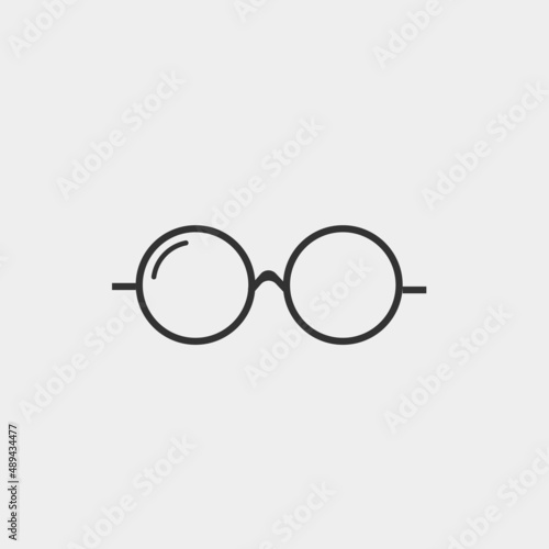 Eye glasses vector icon illustration sign