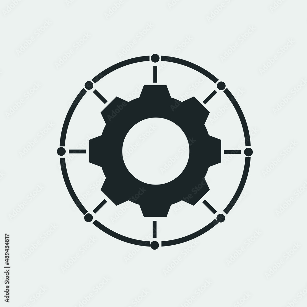 Multi channel vector icon illustration sign Multi channel vector icon illustration sign