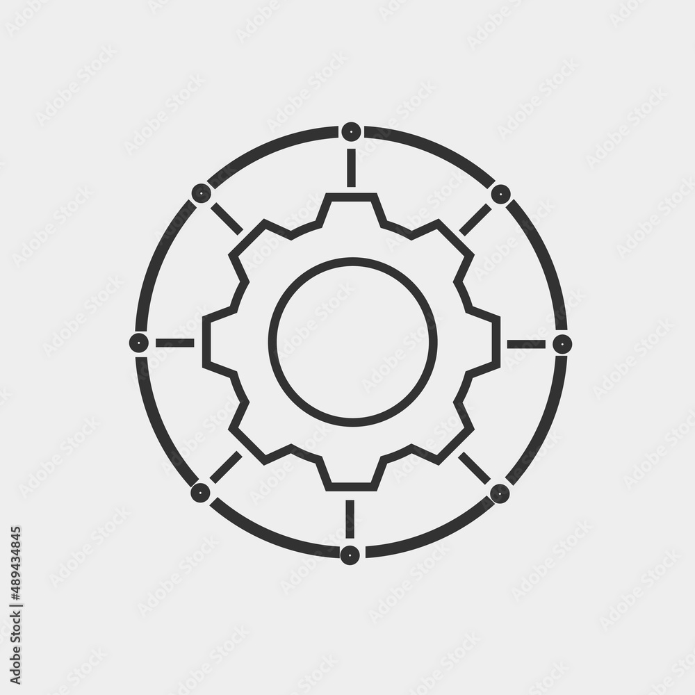 Multi channel vector icon illustration sign Multi channel vector icon illustration sign
