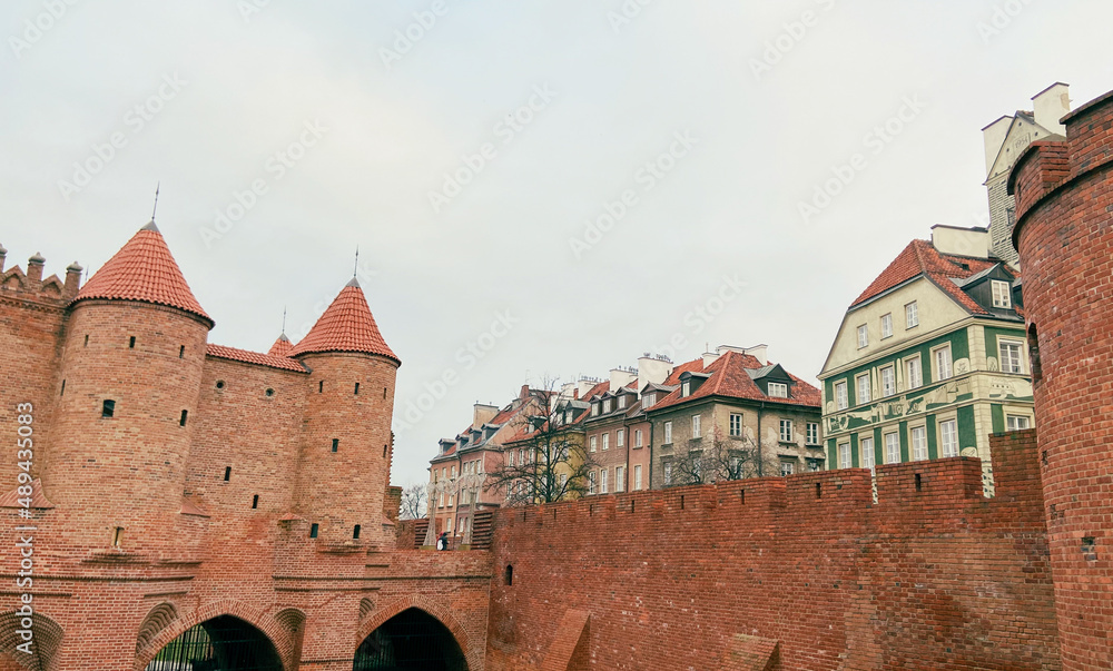 Fototapeta premium old castle of Warsaw Poland 