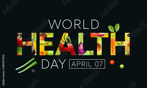 World Health day is observed every year on April 7, to raise awareness about the overall health and well-being of people across the globe. Vector illustration