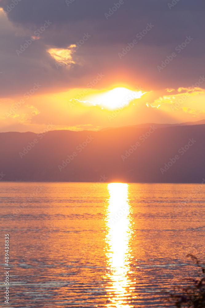 Fototapeta premium sunset in the sea