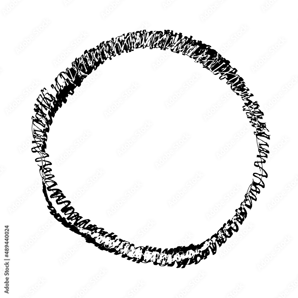 handdrawn Pen drawing circles vector set on note page handdrawn Pen drawing circles vector set on note page