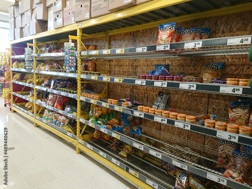 Toronto, Ontario, Canada February 24, 2022 No Frills, Loblaws Store