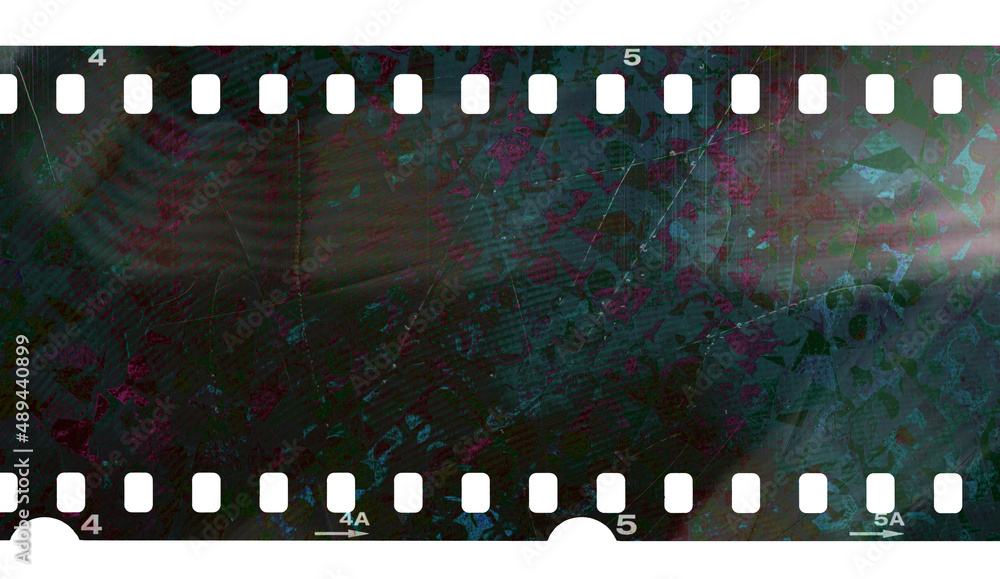 real scan of underexposed 35 mm film strip with interesting scanning light  interferences. glitch film texture with scratches. Stock Photo | Adobe Stock