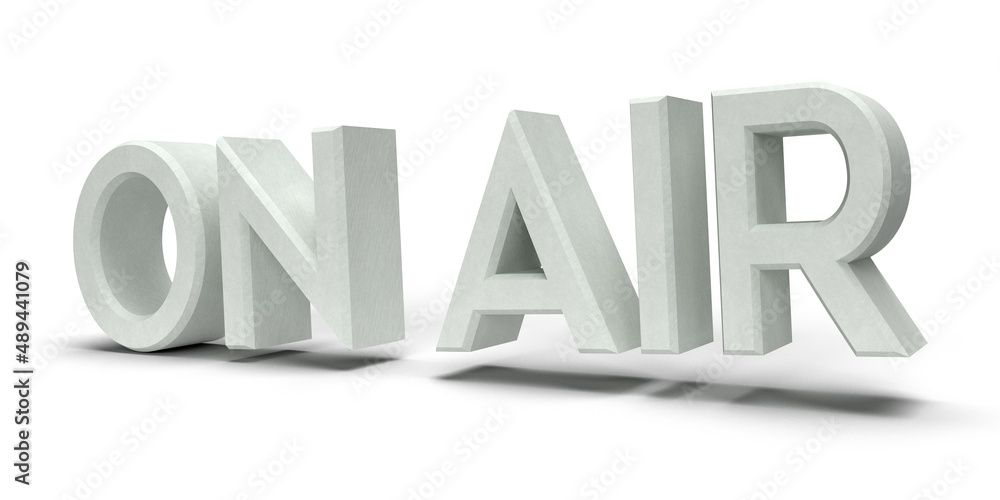 Isolated On Air Transmission Logo Design on White Background. Isolated On Air Transmission Logo Design on White Background.
