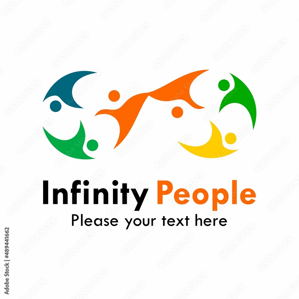 Infinity people logo template illustration Infinity people logo template illustration