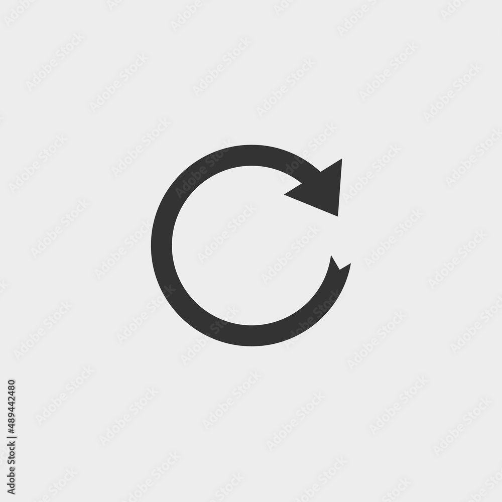 Reload vector icon illustration sign Reload vector icon illustration sign