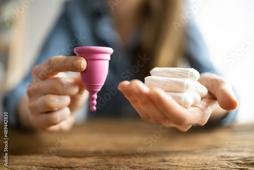 Reusable Sanitary Silicone Menstrual Cup photo