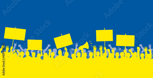 Ukraine demonstration für frieden, hoffnung, liebe