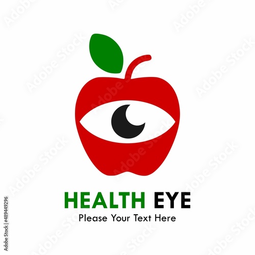 Health eye logo template illustration