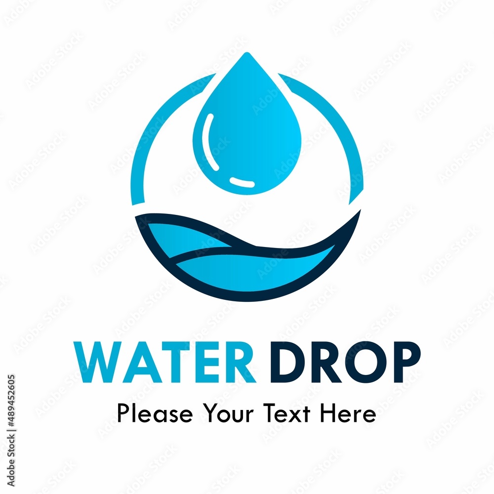 Water drop logo template illustration Water drop logo template illustration