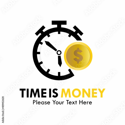 Time money logo template illustration