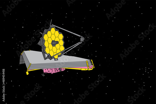 Illustration of the James Webb Space Telescope