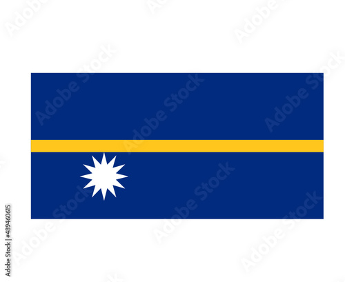 Free Download Nauru Flag National Oceania Emblem Symbol Icon Vector Illustration Abstract Design Element - GFXLoad