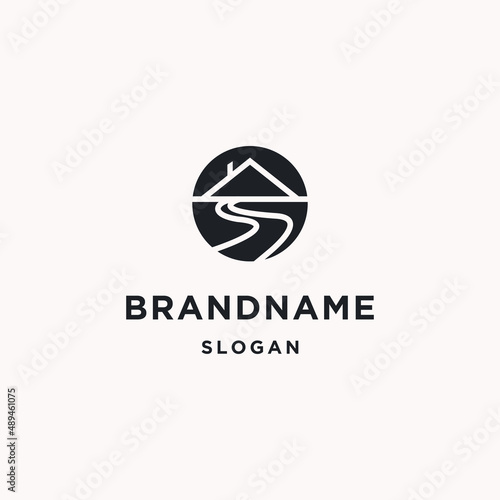 Free Download River logo icon flat design template  - GFXLoad