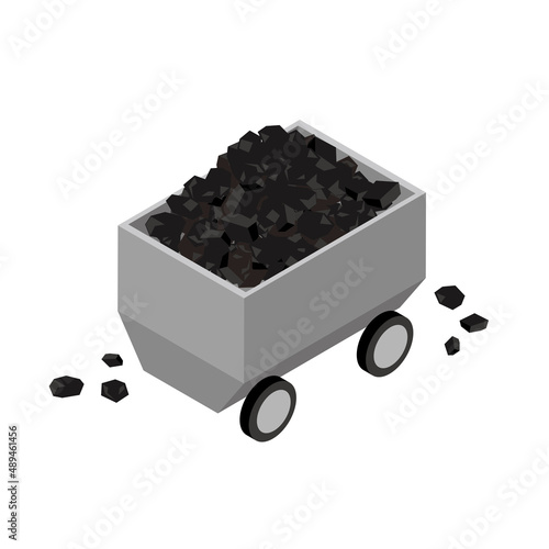 トロッコに積まれた石炭