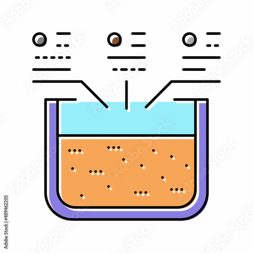 extrusion aluminium production color icon vector illustration