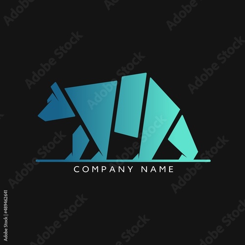 Minimalist Bear Logo Design